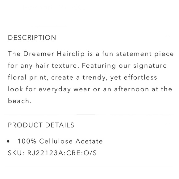 NEW! JOHNNY WAS Dreamer Hair Clip Crane Print Ivory / Cream BRAND NEW! GORGEOUS! - Picture 4 of 14